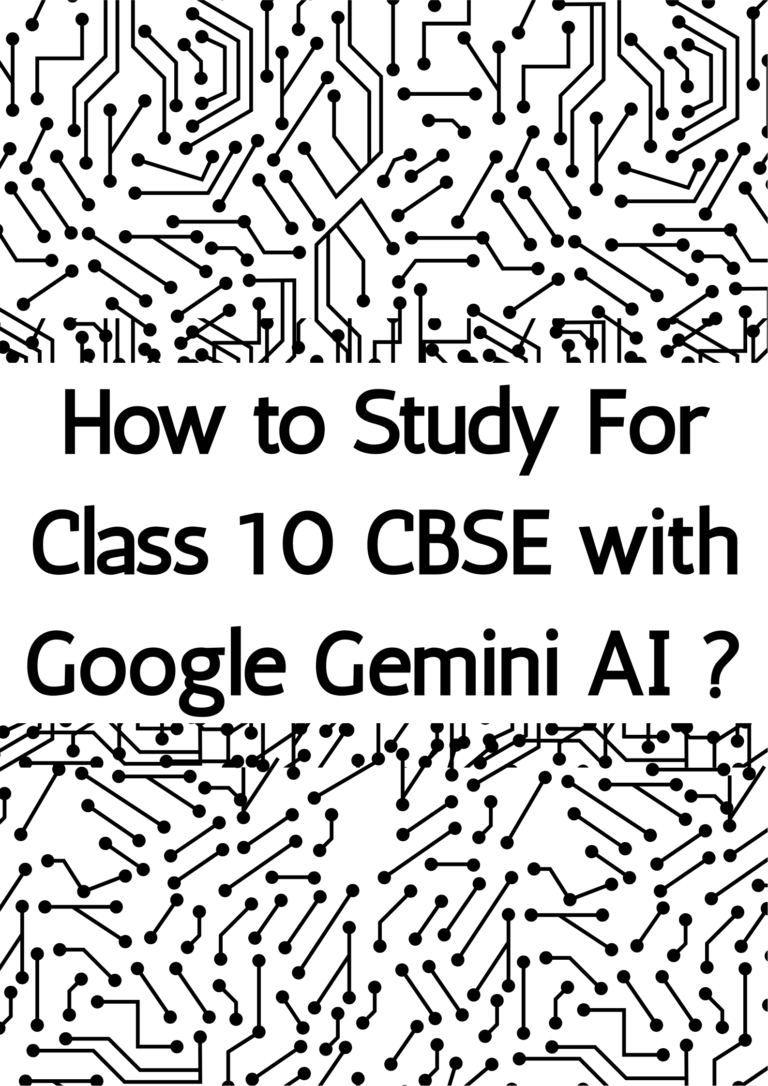 how to study for class 10 cbse with AI