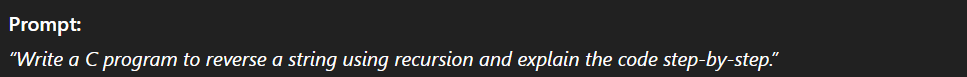 BCA programming concepts prompt
