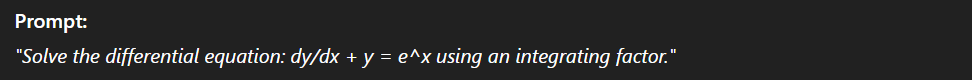 b.e. maths prompt