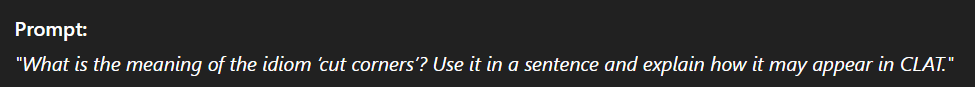 clat english prompt