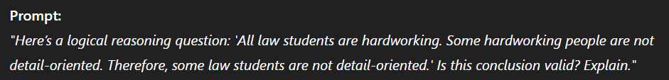 lsat logical reasoning prompt