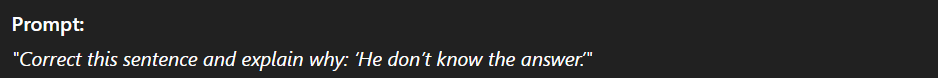nda english prompt