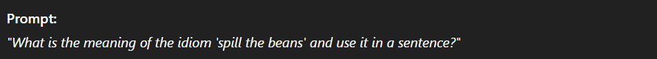 snap general english prompt