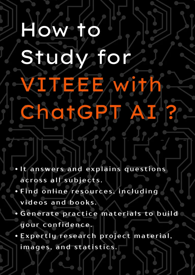 how to study for viteee with chatgpt