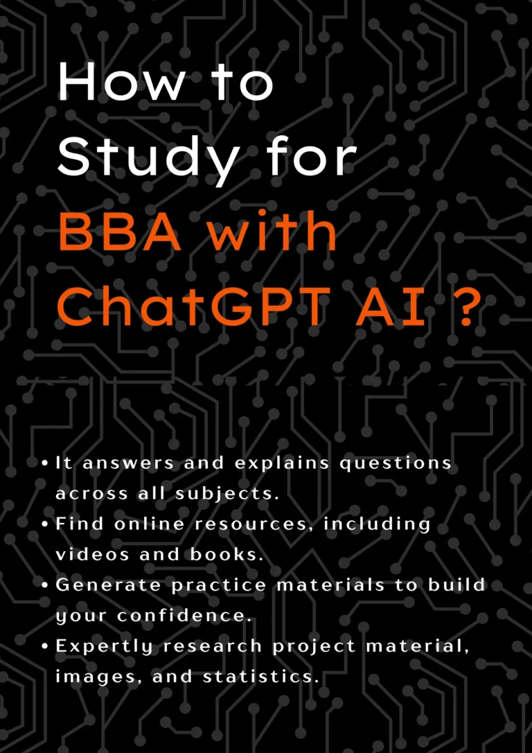how to study for bba with chatgpt