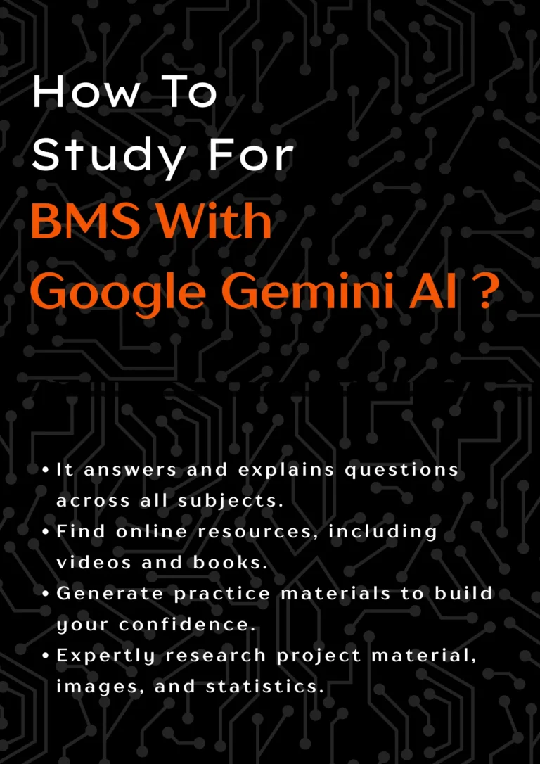 how to study for BMS with google Gemini AI