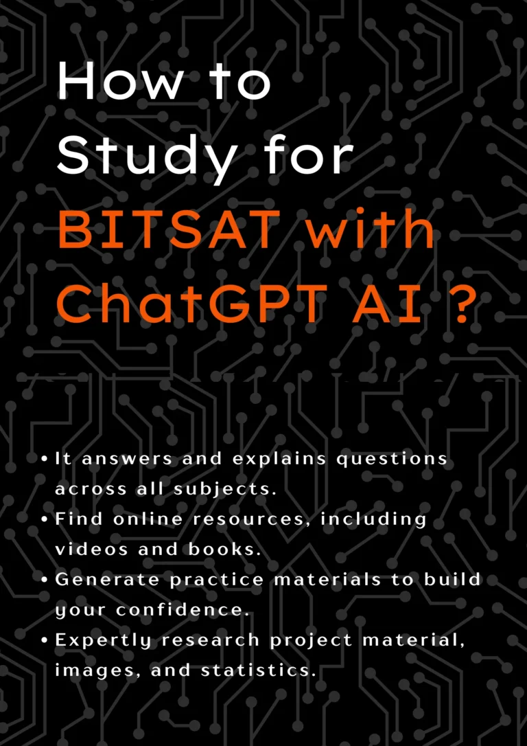 how to study for BITSAT with chatgpt