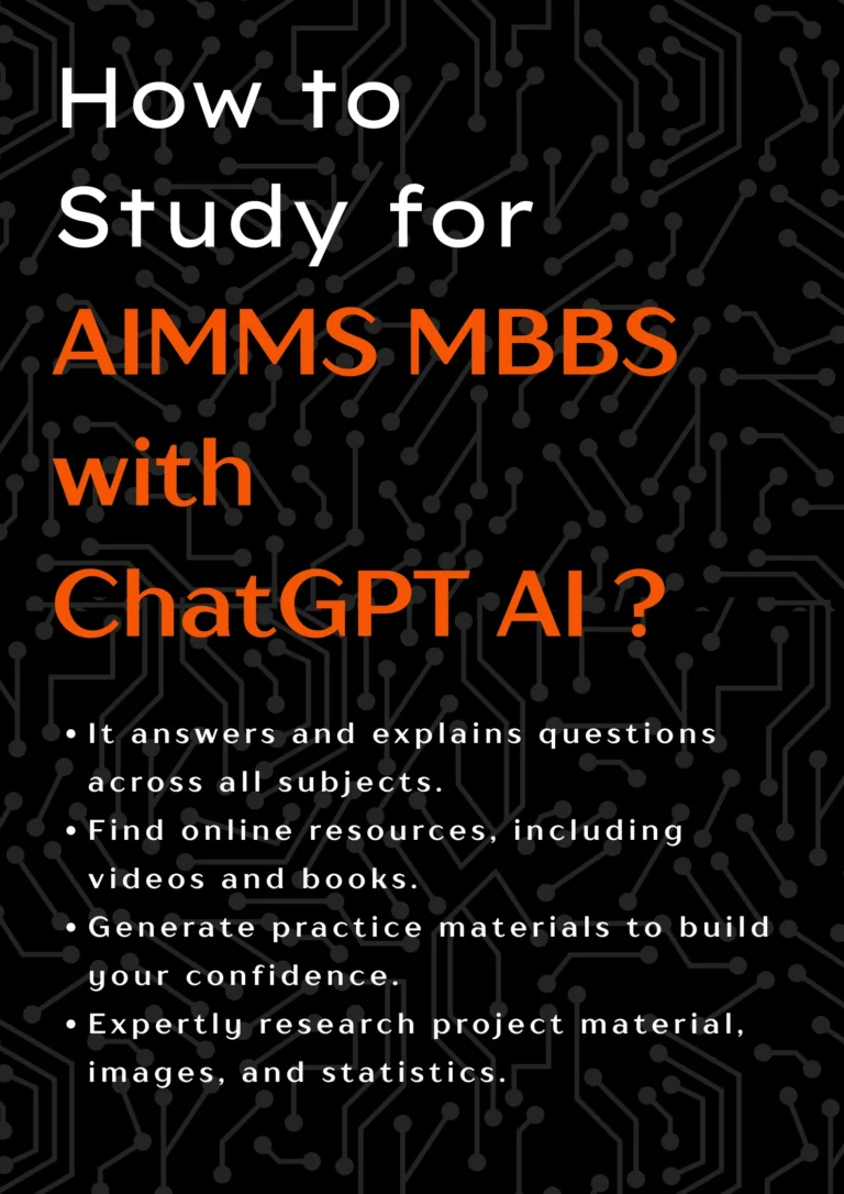 how to study for aiims mbbs with chatgpt