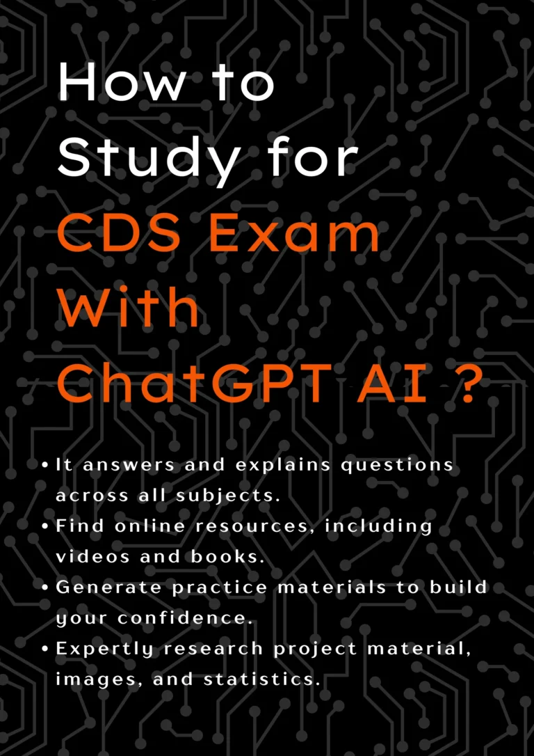how to study for cds exam with chatgpt