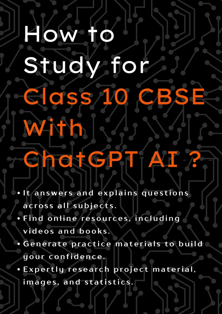 how to study for class 10 cbse with chatgpt