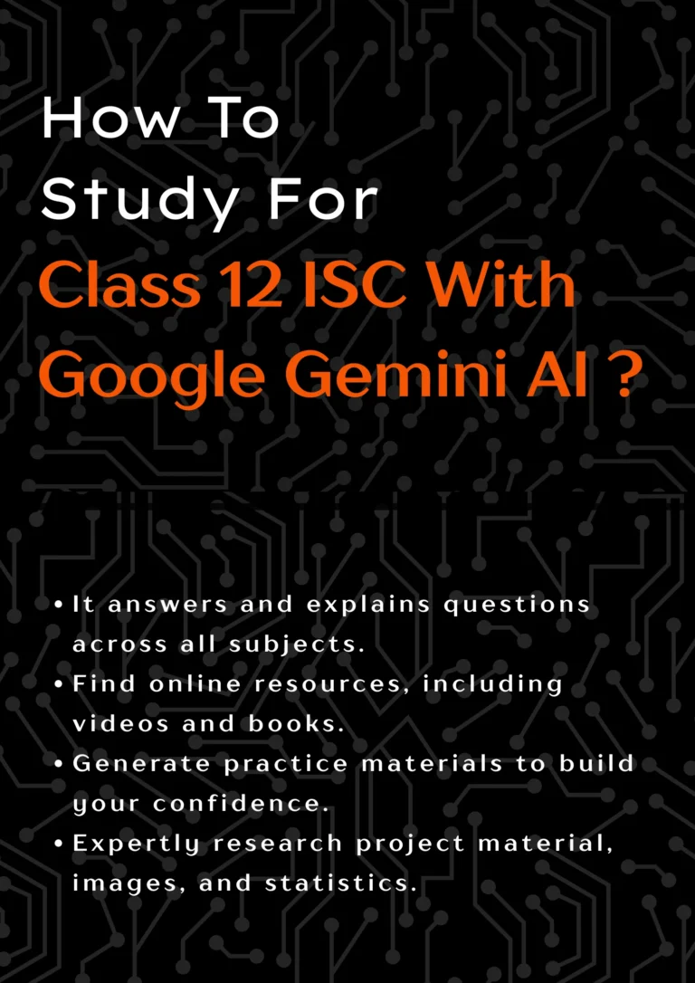how to study for class 12 ISC with AI