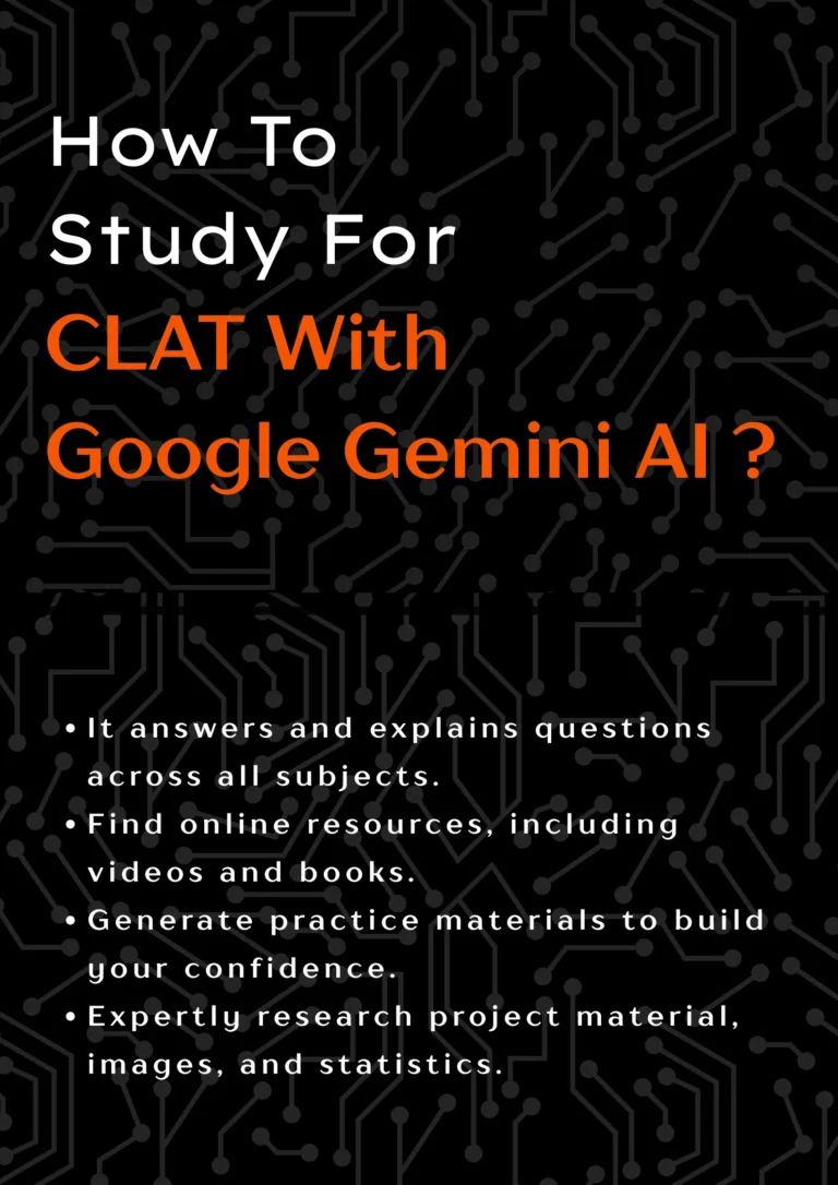 How to study for CLAT exam with google gemini ai