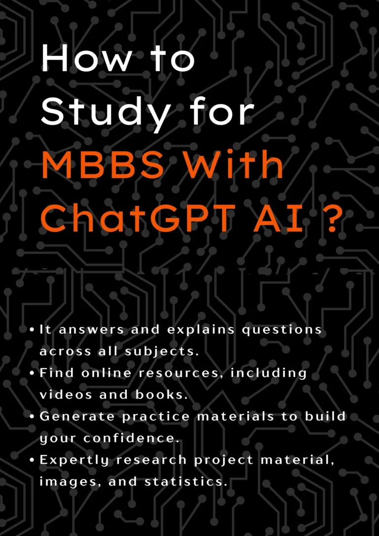 how to study for mbbs with chatgpt