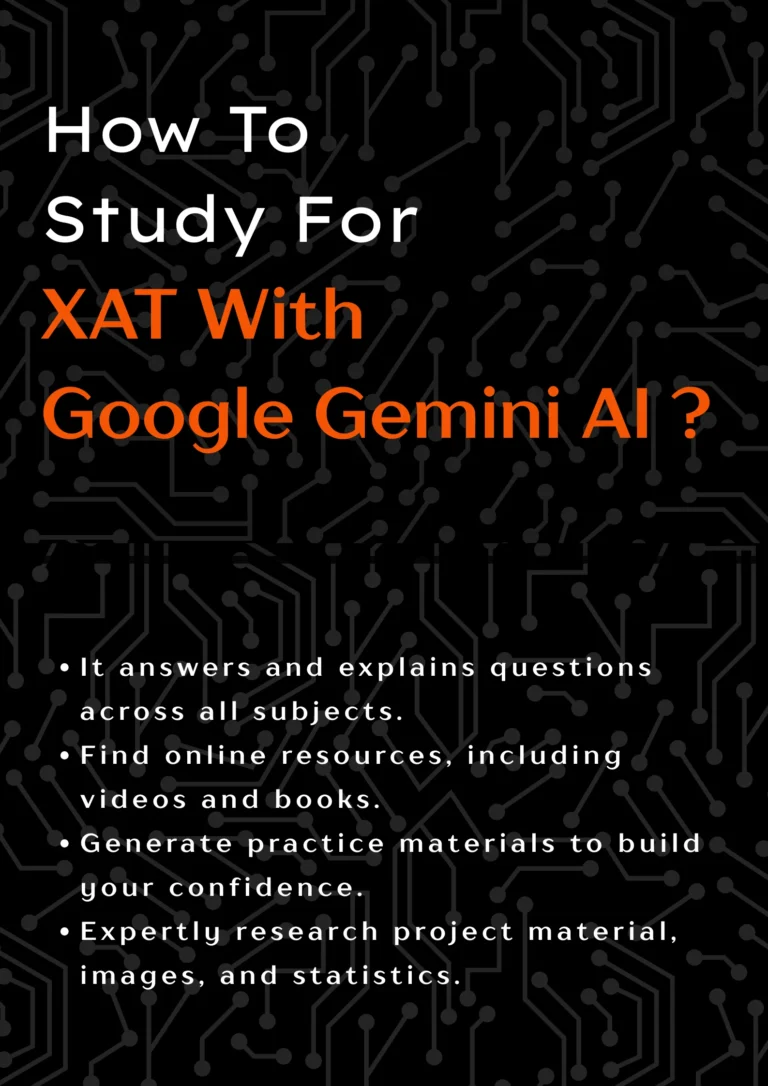 how to study for XAT exam with google gemini AI