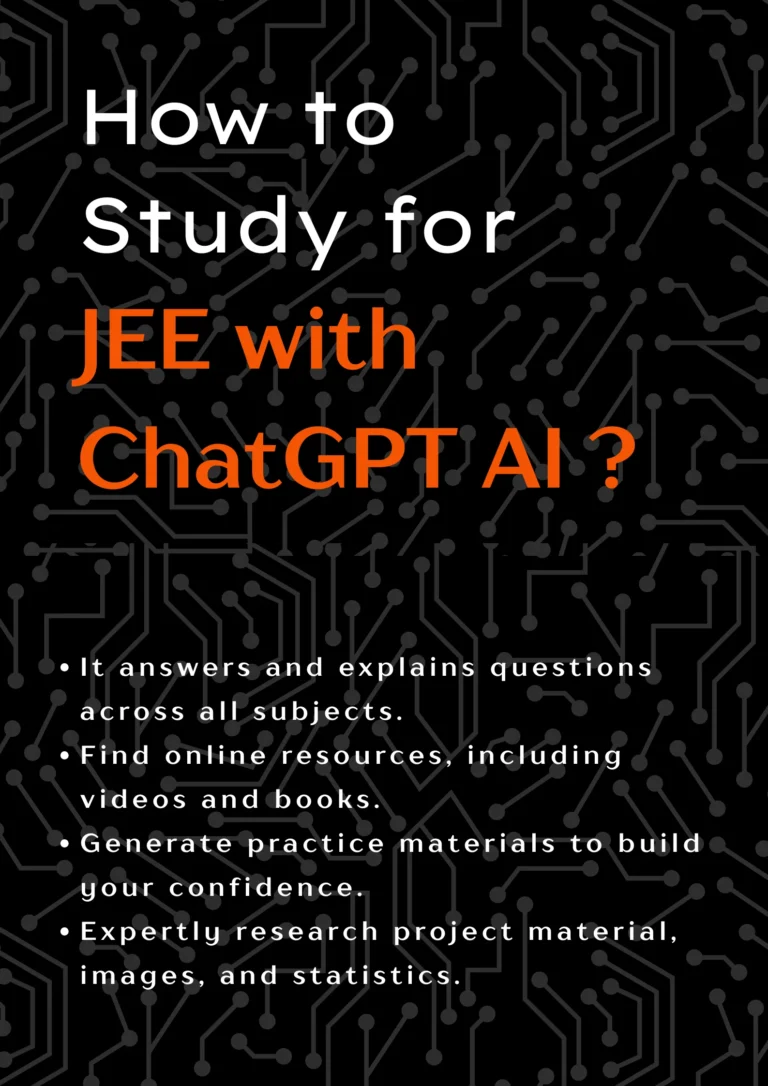 how to study for jee with chatgpt