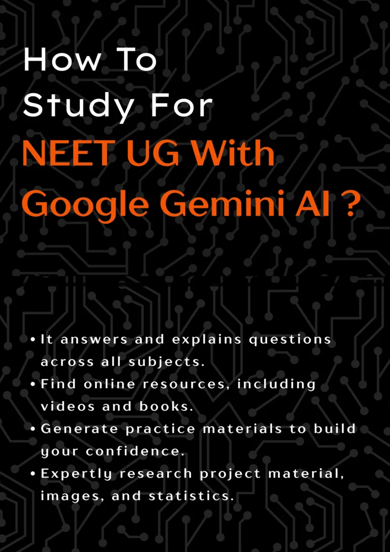 how to study for neet ug with google gemini