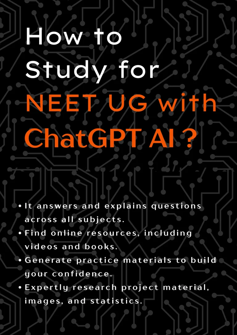 how to study for neet ug with chatgpt