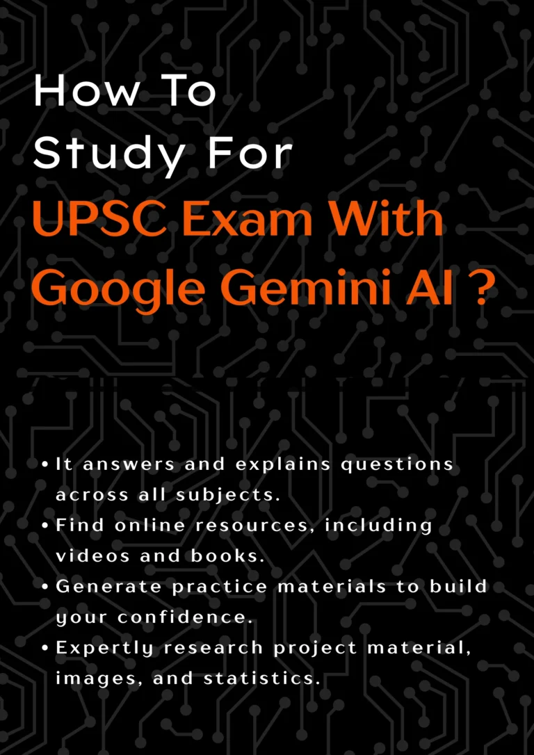 How to prepare for UPSC exam with google gemini