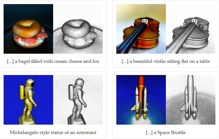 dreamfusion by google text to 3D