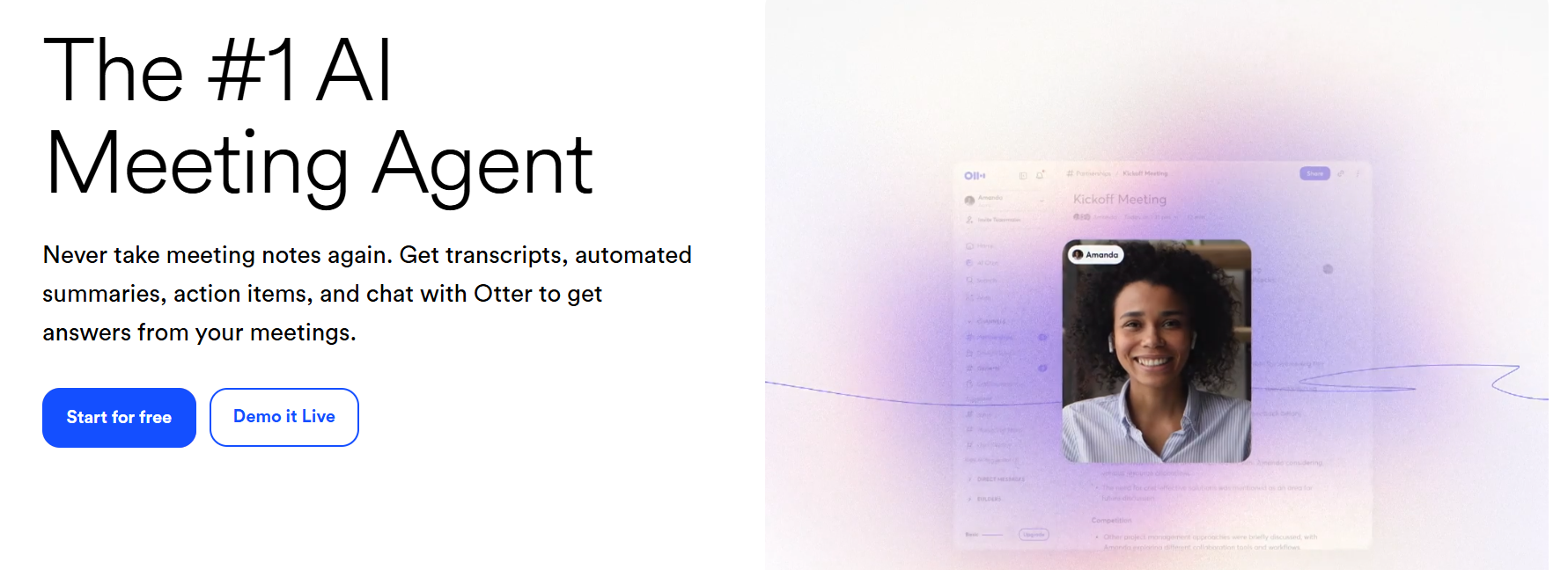 Otter.ai Best for: Transcribing your lectures and interviews into searchable text.