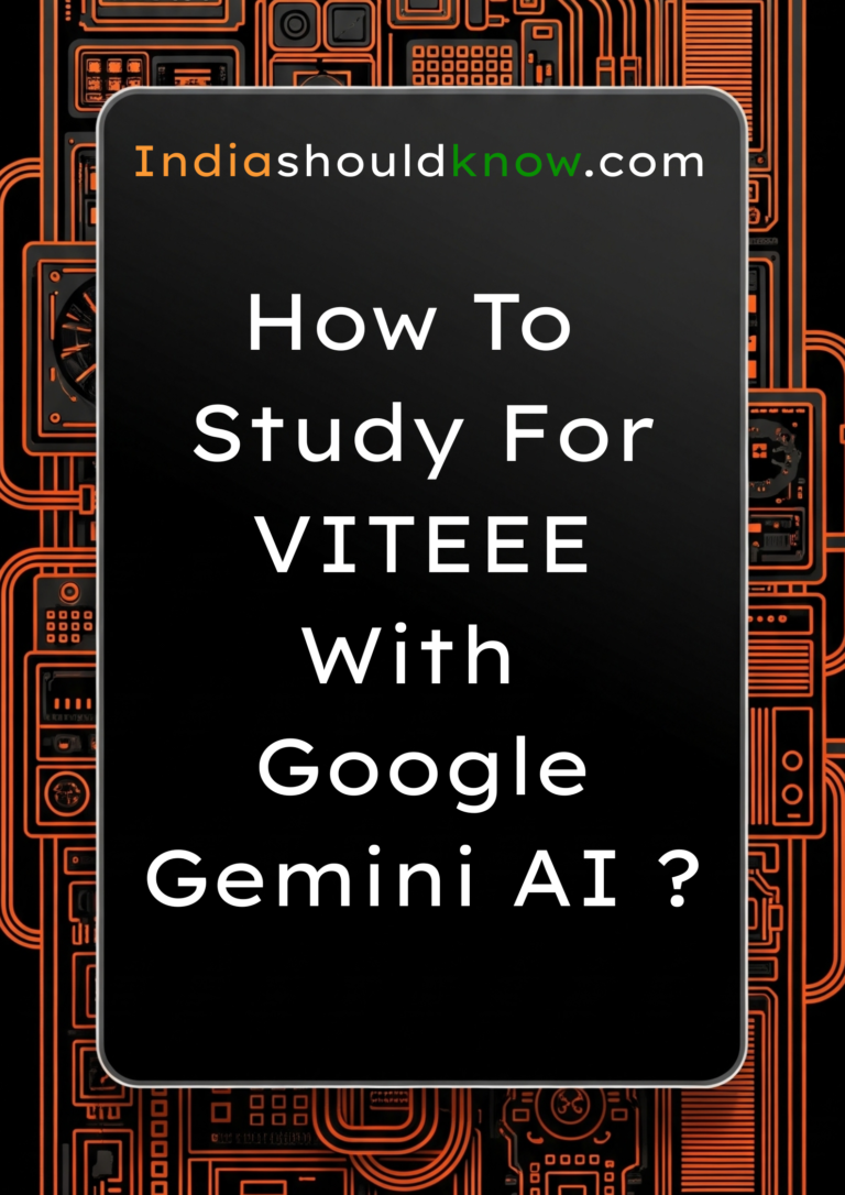 How to study for VITEEE with google gemini AI