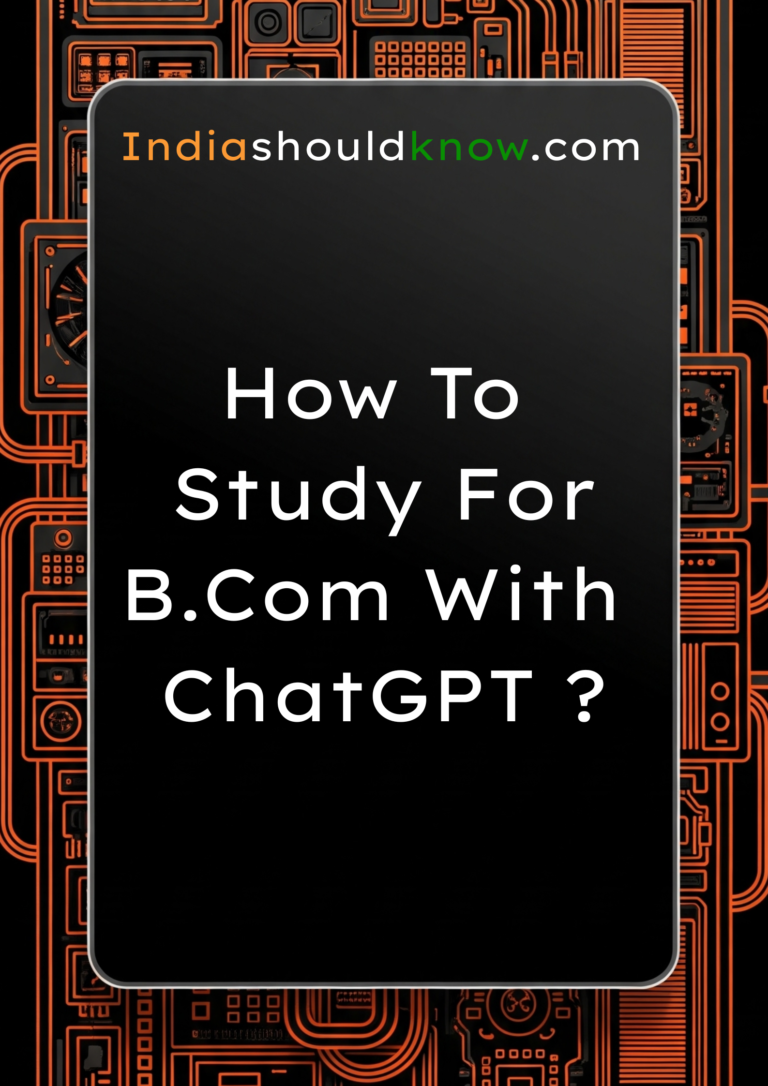 how to study for bcom with chatgpt