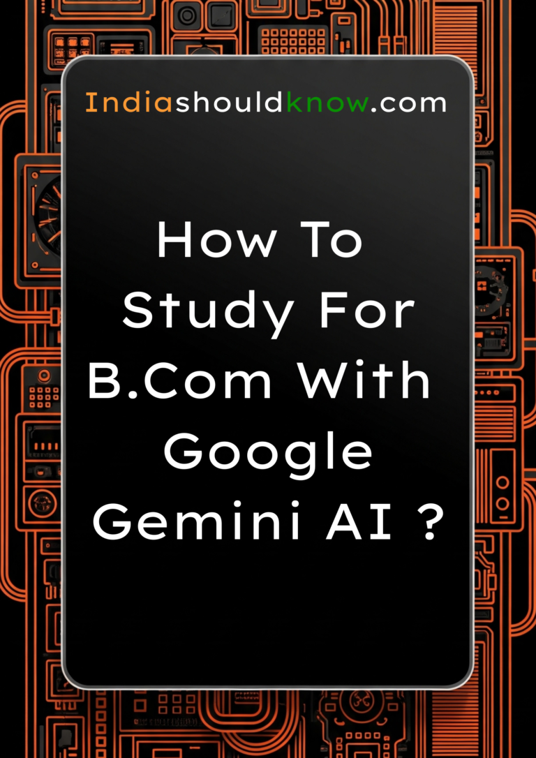 how to study for BCOM with google Gemini AI