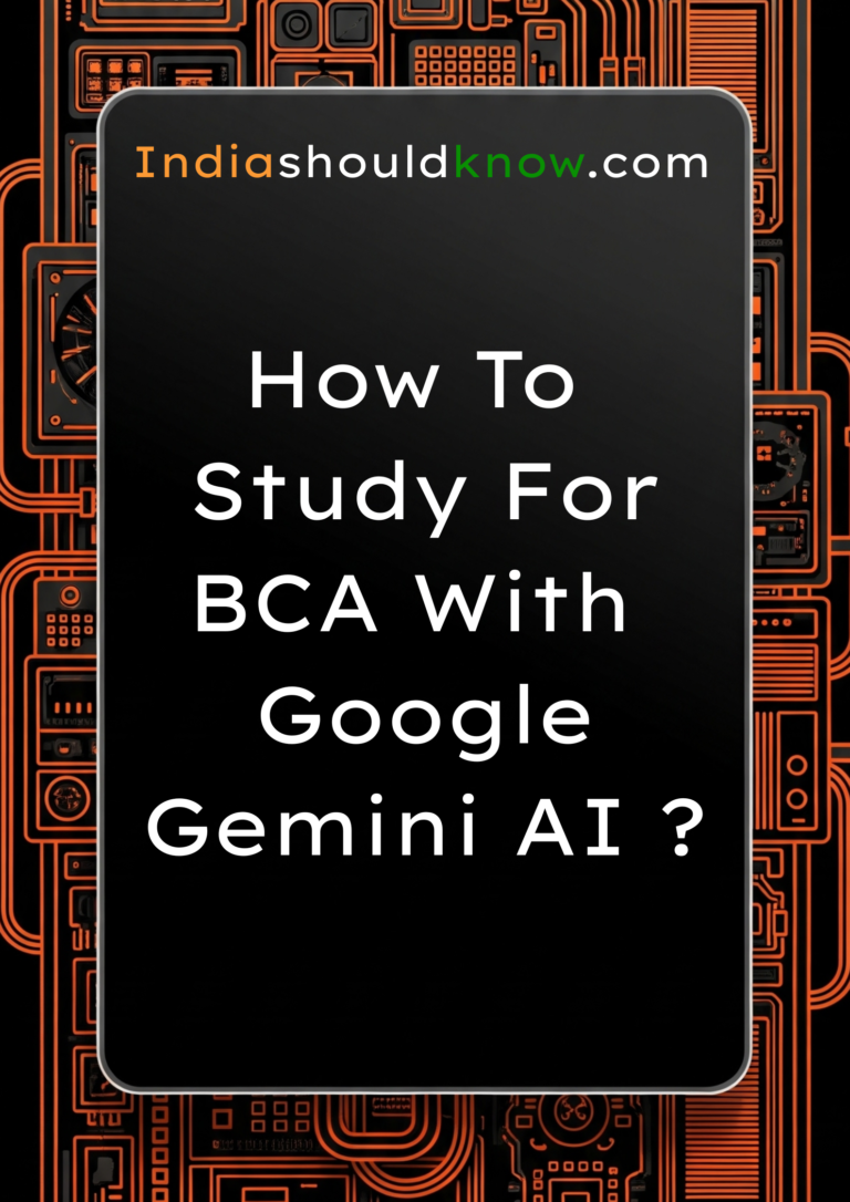 how to study for BCA with google gemini AI
