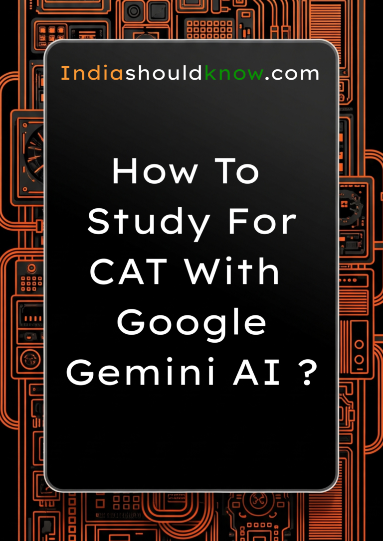 How to study for CAT Exam with google gemini AI