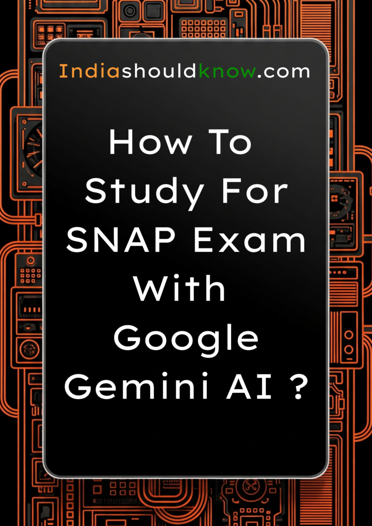 How to study for SNAP Exam with google gemini AI