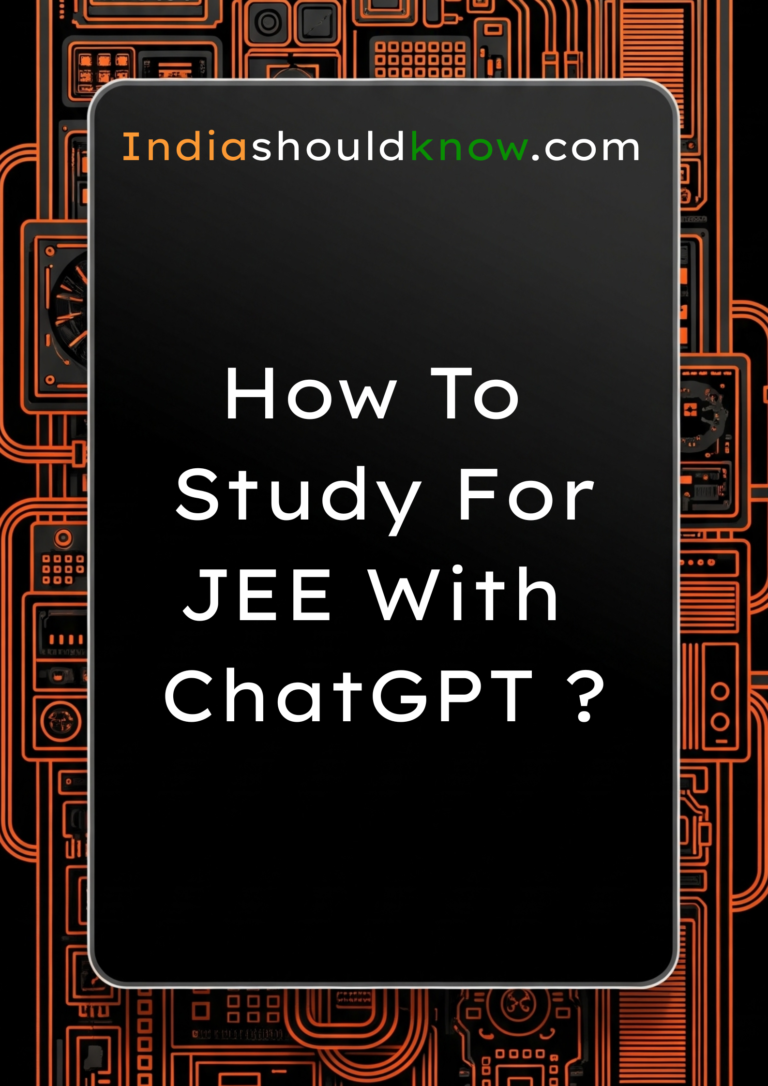 how to study for jee with chatgpt