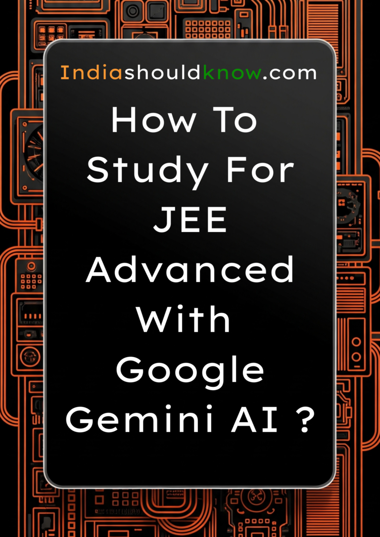 how to study for jee advance with google gemini AI