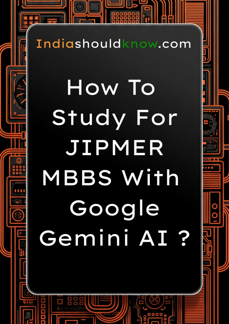 how to study for JIPMER MBBS with google gemini AI