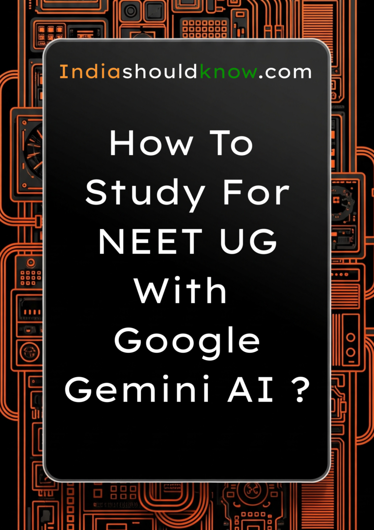 how to study for neet ug with google gemini