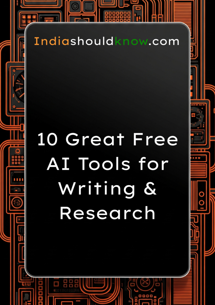 10 Great Free AI Tools for Writing & Research