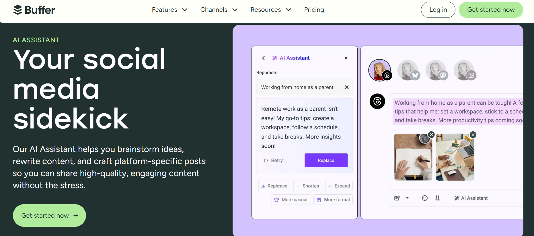 Buffer Best for: Simple, clean, and professional social media scheduling.