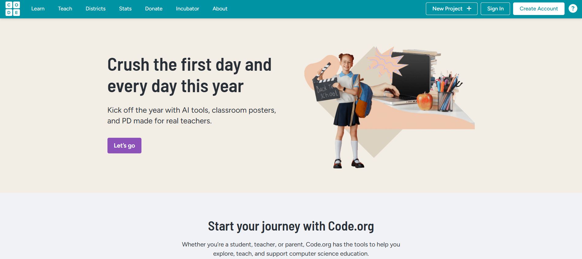Code.org Best for: A fun, gamified, and highly accessible introduction to the concepts of coding.