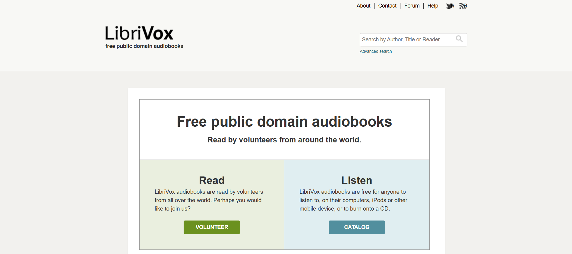 librivox Best for: A huge library of free, public domain audiobooks read by volunteers.
