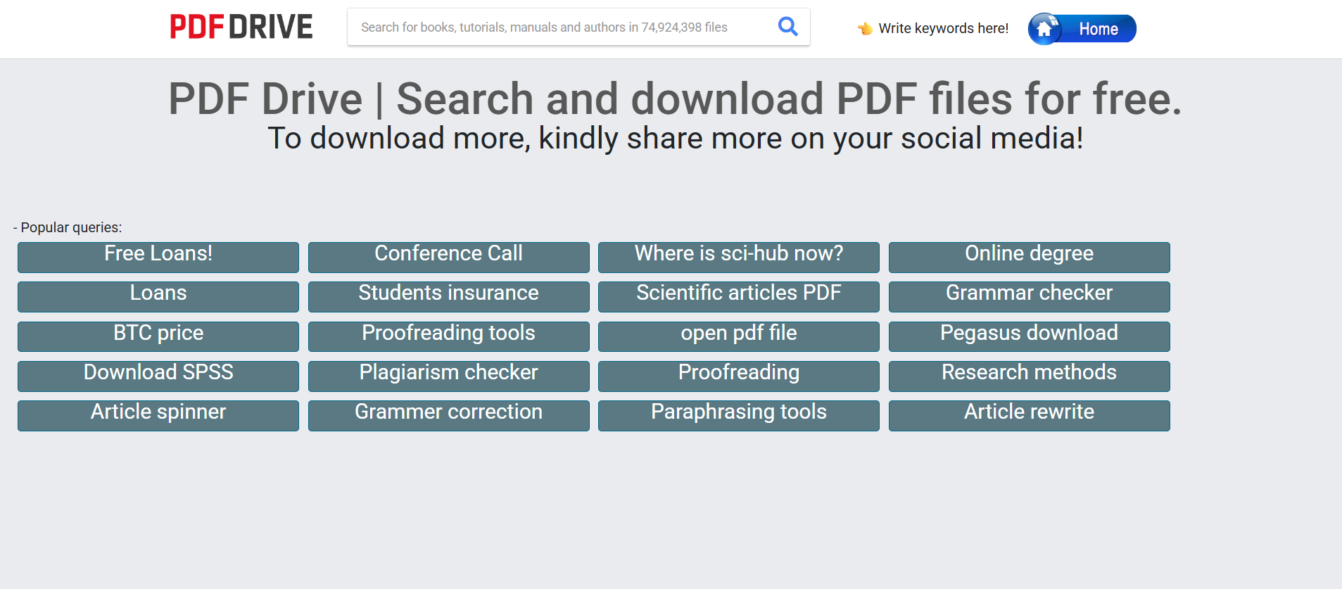 pdf drive Best for: A curated library of openly-licensed, university-level textbooks.