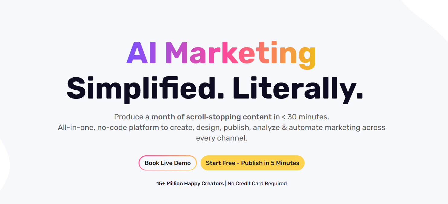 Simplified Best for: An all-in-one platform for writing, design, and video.