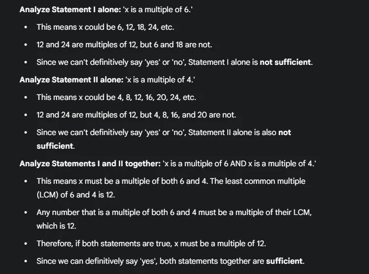 example 3 gmat integrated reasoning answered by google gemini