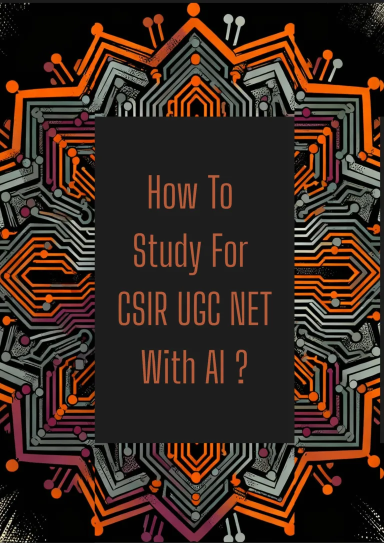 How to Study for CSIR UGC NET with Google Gemini AI.