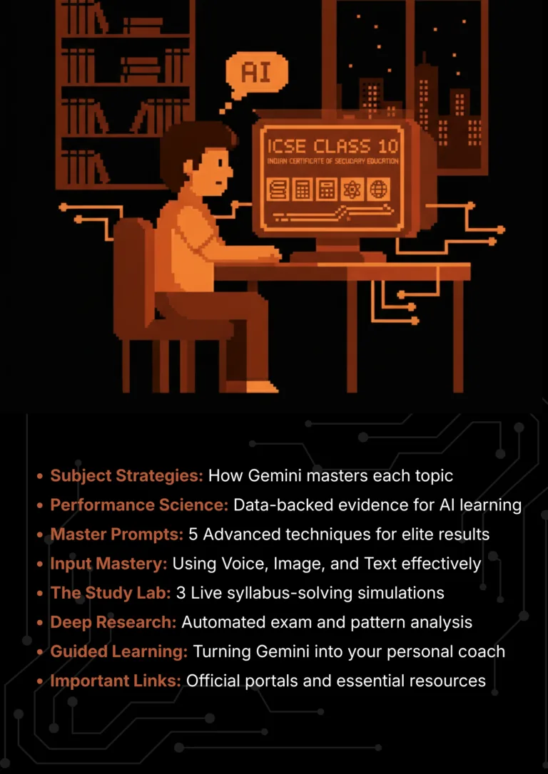 icse class 10 exam with Google Gemini 2026 AI Master Class roadmap and article sections overview roadmap and article sections overview.