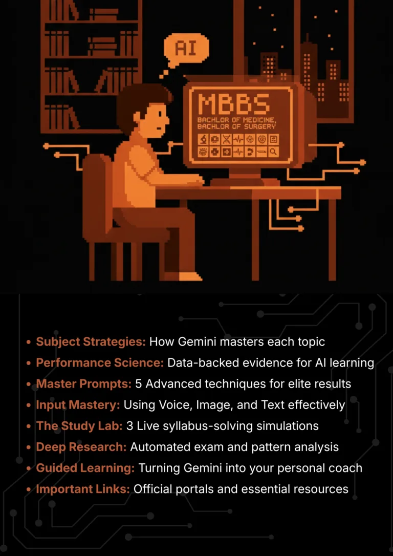 mbbs exam with Google Gemini 2026 AI Master Class roadmap and article sections overview roadmap and article sections overview.