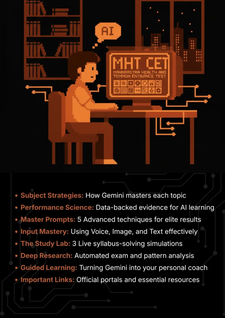 mht cet with Google Gemini 2026 AI Master Class roadmap and article sections overview roadmap and article sections overview.