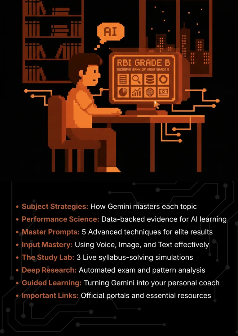 rbi grade b exam with Google Gemini 2026 AI Master Class roadmap and article sections overview roadmap and article sections overview.