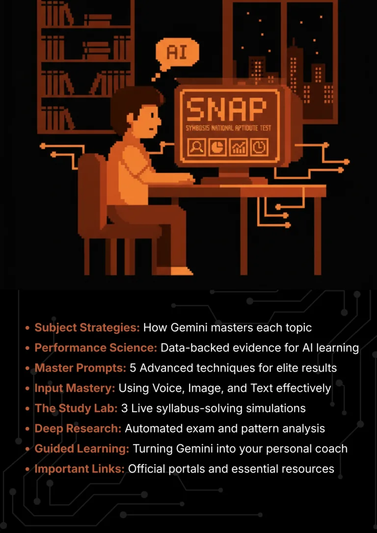 snap exam with Google Gemini 2026 AI Master Class roadmap and article sections overview roadmap and article sections overview.
