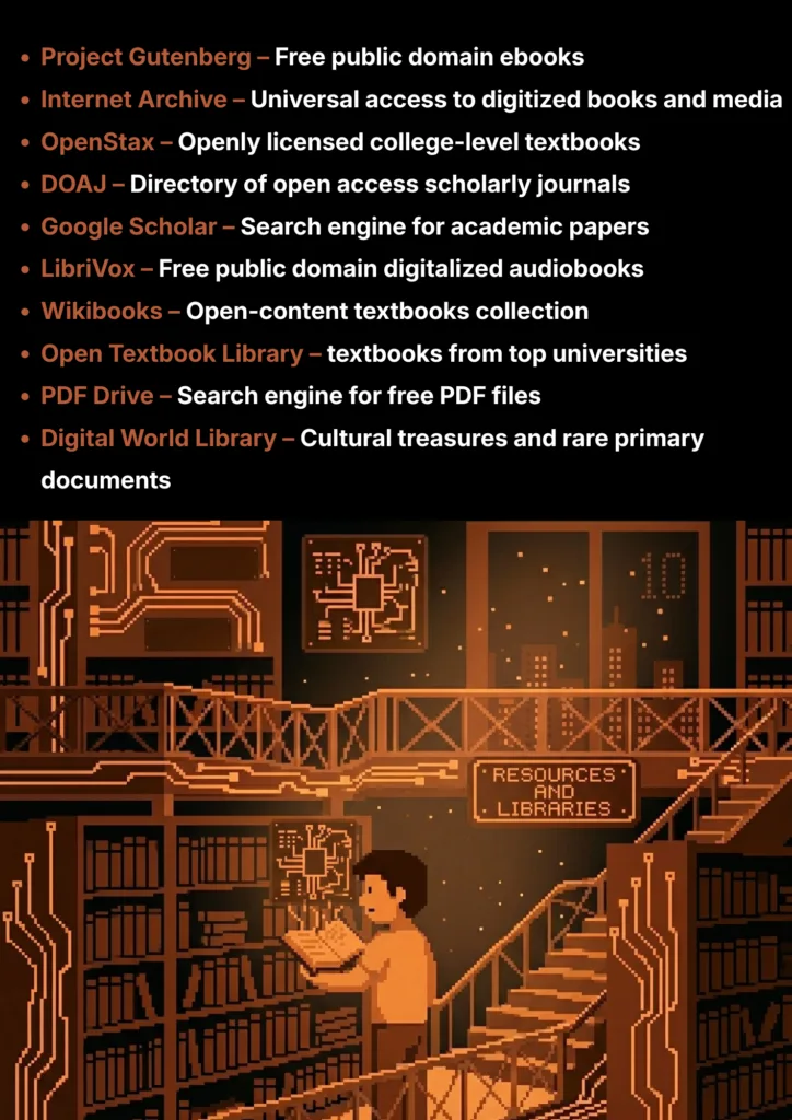 10 Great Free Resources & Libraries for Free Books & Educational Repositories